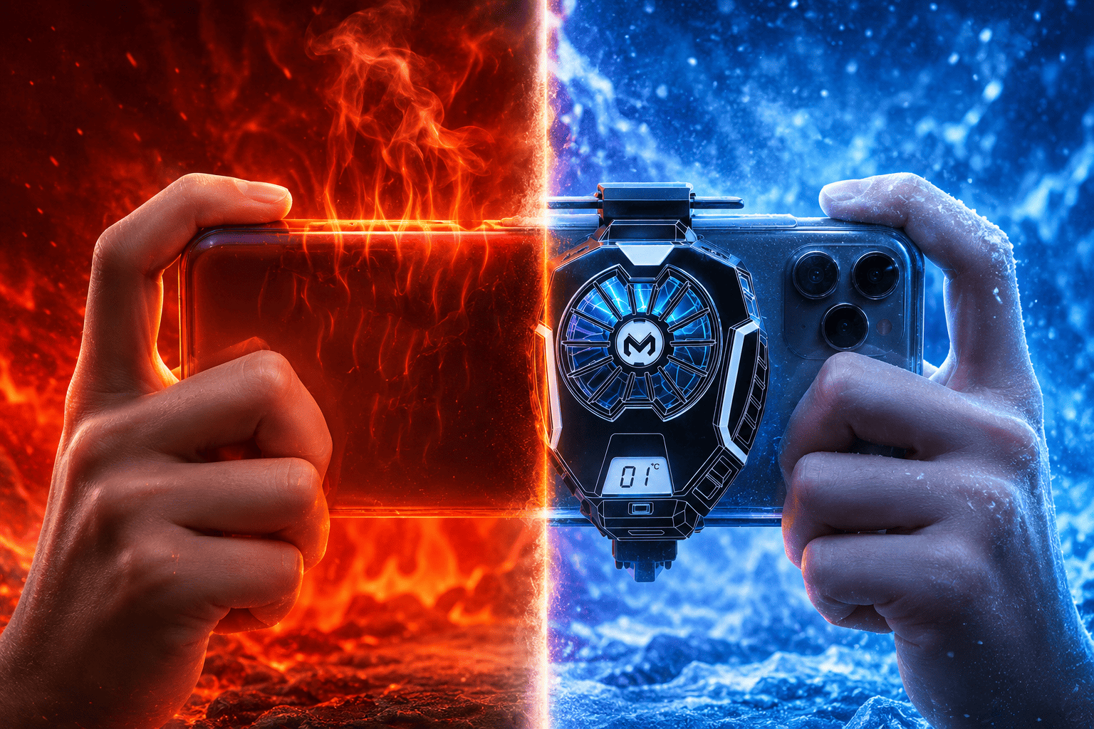 MEMO DL05 Phone Cooler | Best Mobile Cooling Fan for Gaming