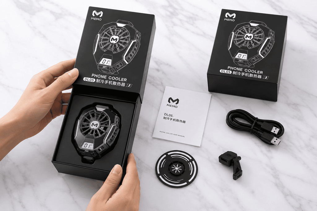 MEMO DL05 Phone Cooler | Best Mobile Cooling Fan for Gaming