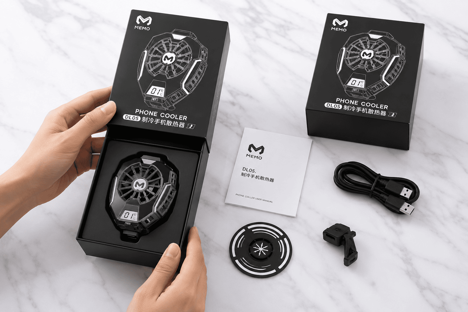 MEMO DL05 Phone Cooler | Best Mobile Cooling Fan for Gaming
