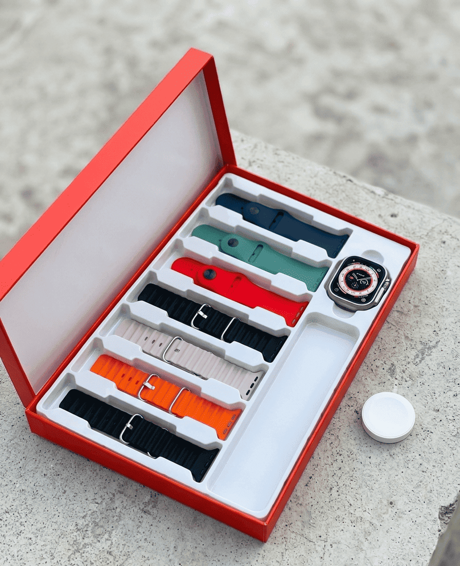 Ultra Smartwatch 7-in-1 Strap Combo – One Watch, Endless Styles